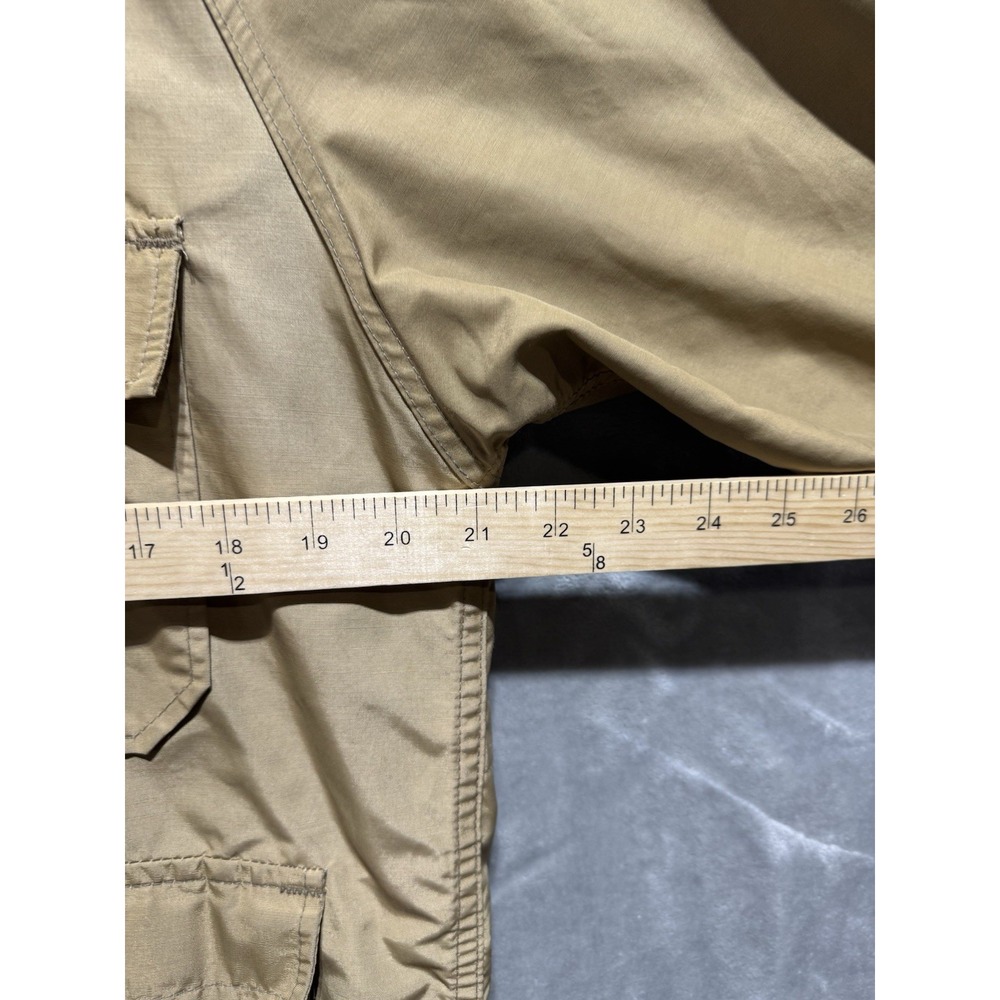 Woolrich Tan Utility Field Jacket Mens Medium Hooded Canvas Workwear USA - Picture 4 of 14